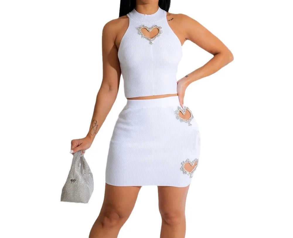 Women heart 2 piece set - Youmibeautystore