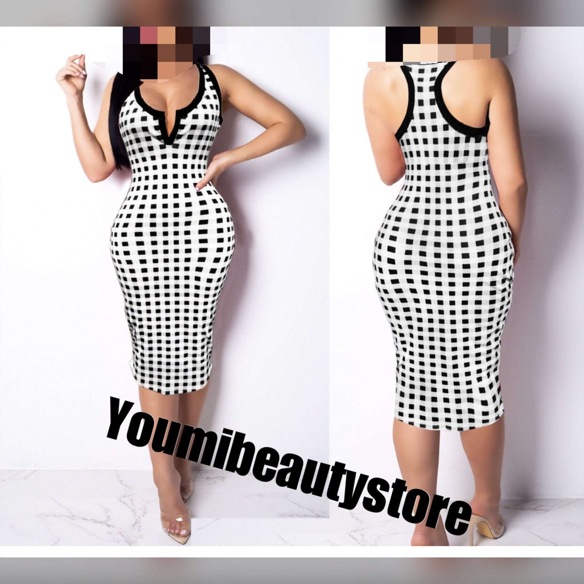 Printed Dress - Youmibeautystore