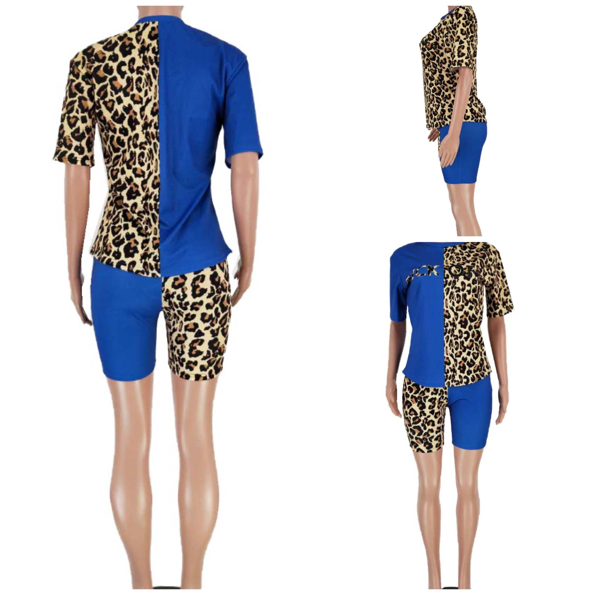 Leopard print 2 piece set - Youmibeautystore