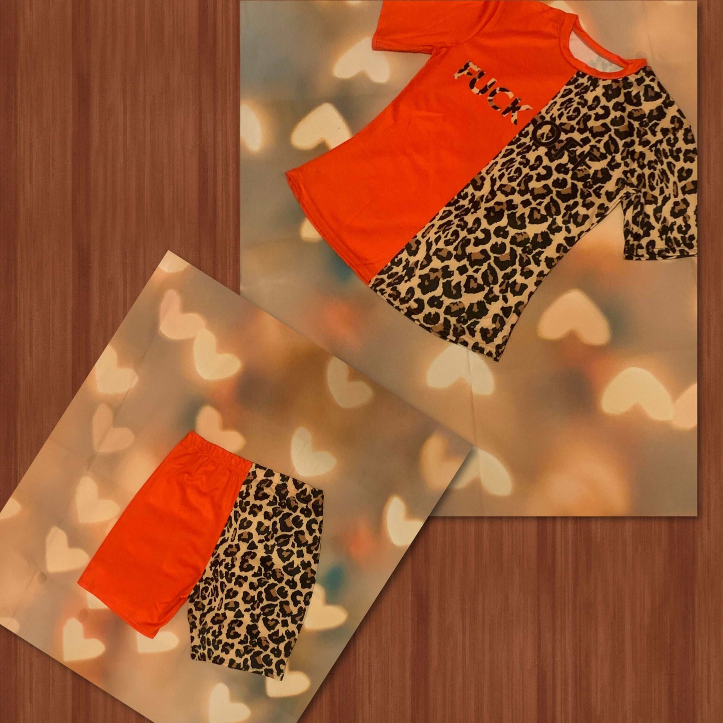 Leopard print 2 piece set - Youmibeautystore