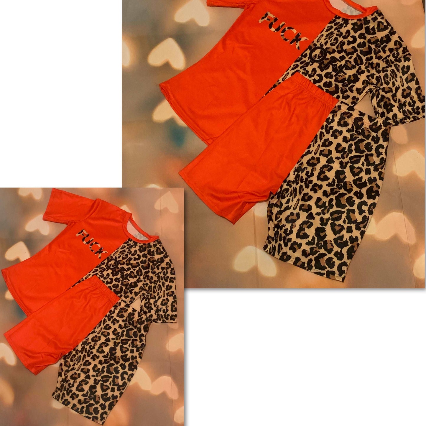 Leopard print 2 piece set - Youmibeautystore